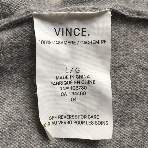 Vince Cashmere Turtle Neck Sweater Size L - Picture 9 of 9